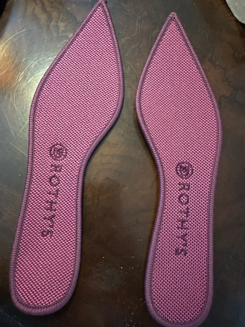 Rothy’s Fig Python Points Knit Ballet Flat Size 9.5